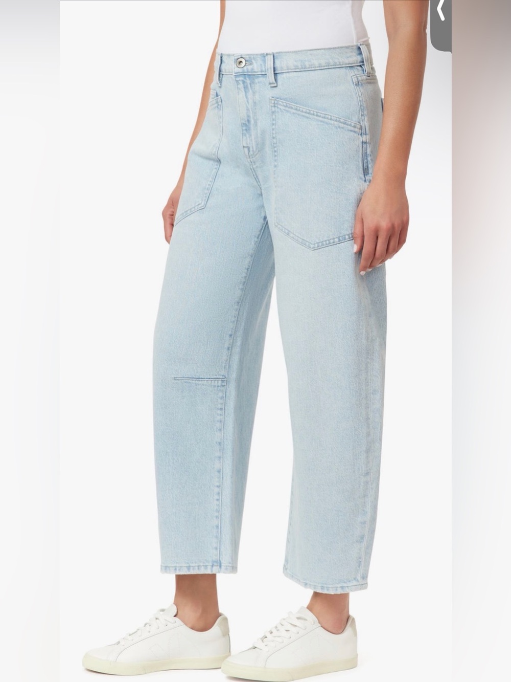 Kensie The Jessica High Rise Barrel Jeans Light Wash Size 6/28